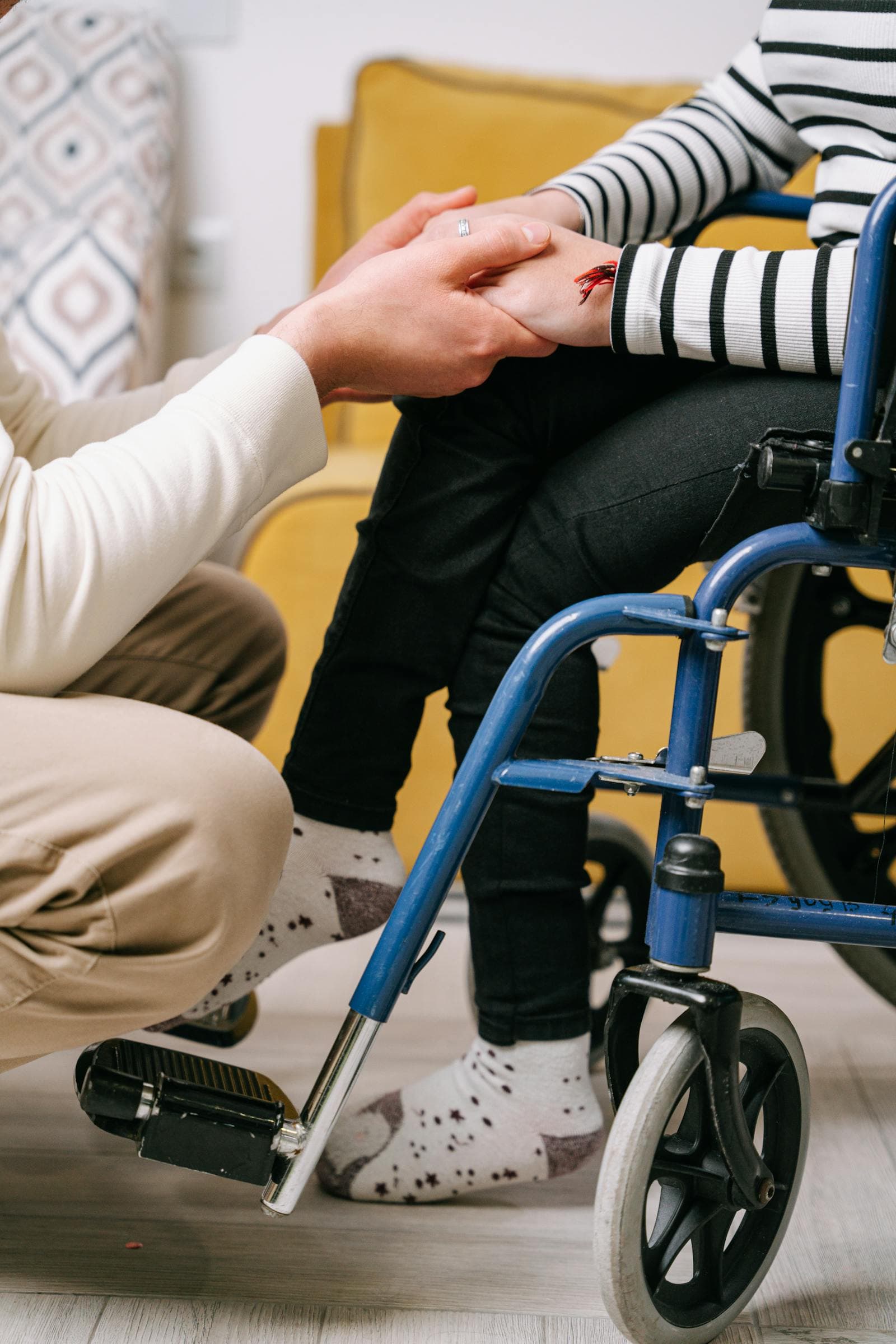 A First Priority Care worker supporting an NDIS participant in Brisbane